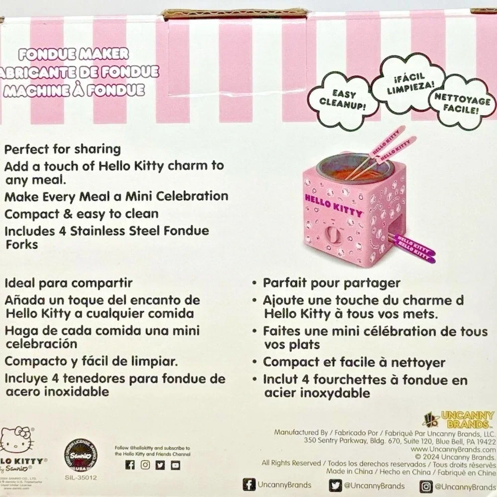 NEW Hello Kitty Fondue Maker by Uncanny Brands - Brand New In Box, Never‎ Opened